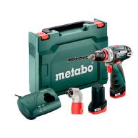 Дрель-шуруповерт Metabo PowerMaxx BS Quick Basic 600156950 (с 2-мя АКБ, кейс, 2 патрона)
