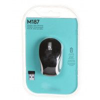 Мышь Logitech Wireless Mini Mouse M187 Black