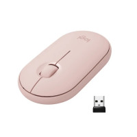 Мышь Logitech M350 Pebble (розовый)
