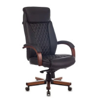 Кресло Бюрократ T-9924WALNUT (черный)