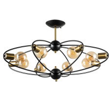 Люстра средней высоты Arte Lamp Glasgow A1963PL-8BK