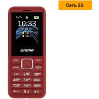 Кнопочный телефон Digma Linx C171 (красный)