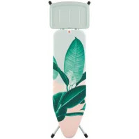 Гладильная доска Brabantia B 124x38 см 118388 (тропические листья/каркас мятный)