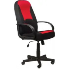 Кресло Brabix City EX-512 (ткань, черный/красный)