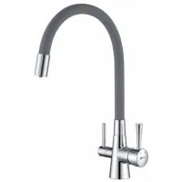 Смеситель Lemark Comfort LM3075C (хром/серый)