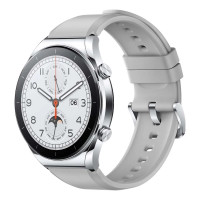 Умные часы Xiaomi Watch S1 (серебристый/коричневый, международная версия)