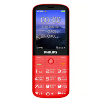 Кнопочный телефон Philips Xenium E227 (красный)