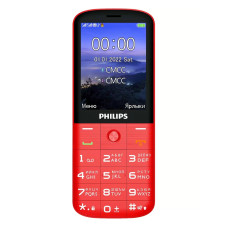 Кнопочный телефон Philips Xenium E227 (красный)