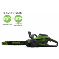 Аккумуляторная пила Greenworks GD60CS40K2 (с АКБ 2 Ah)