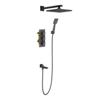 Душевая система Timo Tetra-Thermo SX-0199/03SM (черный)