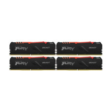 Оперативная память Kingston FURY Beast RGB 4x16GB DDR4 PC4-21300 KF426C16BB1AK4/64