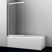 Стеклянная шторка для ванны Wasserkraft Main 41S02-80 WasserSchutz