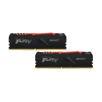 Оперативная память Kingston FURY Beast RGB 2x16GB DDR4 PC4-28800 KF436C18BBAK2/32