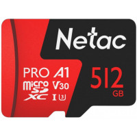 Карта памяти Netac MicroSDXC 512GB V30/A1/C10 Netac P500 Extreme Pro