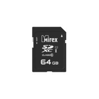 Карта памяти Mirex SDXC UHS-I (Class 10) 64GB (13611-SD10CD64)