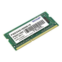 Оперативная память Patriot Signature Line 4GB DDR3 SODIMM PC3-12800 [PSD34G160081S]