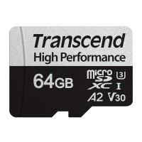 Карта памяти Transcend microSDXC 330S 64GB (с адаптером)