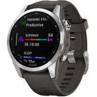 Умные часы Garmin Fenix 7S 42 мм (серебристый/графитовый)