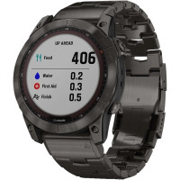 Умные часы Garmin Fenix 7X Sapphire Solar 51 мм (серый карбон/серый карбон титан)