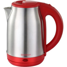 Электрический чайник Energy E-201 (стальной/красный)
