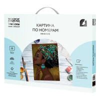 Картина по номерам Три совы Африканская красавица КХ_44178