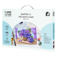 Картина по номерам Три совы Букет гортензий КХ_44135