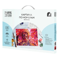 Картина по номерам Три совы Японское солнце КХ_44116