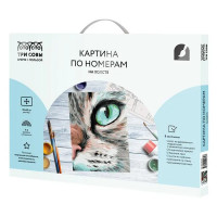 Картина по номерам Три совы Кошачий взгляд КХ_44139