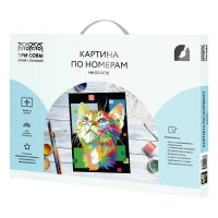 Картина по номерам Три совы Пиксельный кот КХ_44088