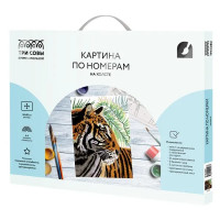 Картина по номерам Три совы Тигриный профиль КХ_44197