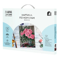 Картина по номерам Три совы Ваза с пионами КХ_44154
