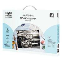 Картина по номерам Три совы Винтажный автомобиль КХ_44121