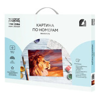 Картина по номерам Три совы Закат КХ_44158