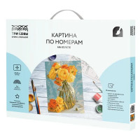 Картина по номерам Три совы Желтый букет КХ_44194