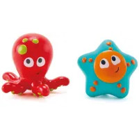Набор игрушек для ванной Hape Игрушка брызгалки Обитатели океанского дна E0213-HP