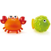 Набор игрушек для ванной Hape Игрушка брызгалки Рыбка и краб E0208-HP