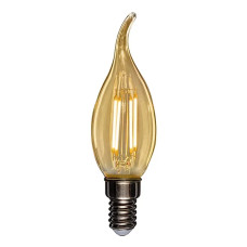 Светодиодная лампочка Rexant Свеча на ветру CN37 9.5Вт E14 950Лм 2400K теплый свет 604-117
