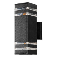 Уличный настенный светильник Arte Lamp Hadar A4421AL-2BK