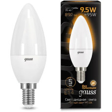 Светодиодная лампа Gauss LED Candle E14 9.5 Вт 3000 К 103101110