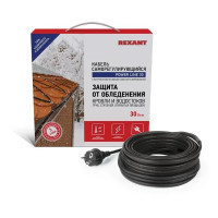 Саморегулирующийся кабель Rexant Power Line 30SRL-2CR 3 м 90 Вт