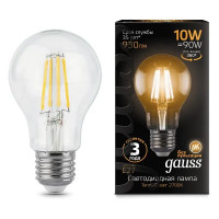Светодиодная лампа Gauss Filament A60 E27 10 Вт 2700 К 102802110