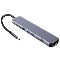 Док-станция Perfeo USB Type-C 8in1 PF-Type-C-14