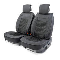 Накидка на автомобильное сидение Car Performance CUS-2062 BK/BK (алькантара, черный)