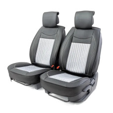 Комплект чехлов для сидений Car Performance CUS-2072 BK/GY (ткань/экокожа, черный/серый)