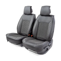 Накидка на автомобильное сидение Car Performance CUS-2102 BK/GY (черный/серый)
