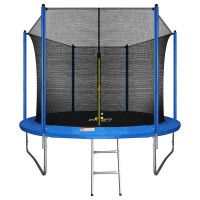 Батут Arland 10ft с внутренней сеткой и лестницей (синий)