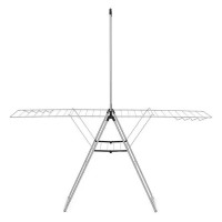 Сушилка для белья Brabantia Hangon 25 м с перекладиной 403545 (серый металлик)