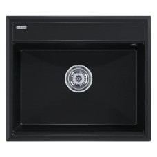 Кухонная мойка Paulmark Stepia-590 PM115951-BLM (черный металлик)