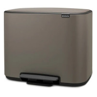 Brabantia Bo Pedal Bin 11л + 23л (платиновый)