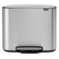 Brabantia Bo Pedal Bin 11л + 23л (стальной матовый)